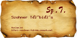 Szohner Tóbiás névjegykártya